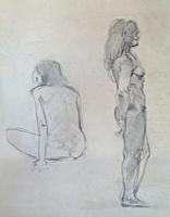 Female nude study