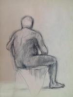 Male nude study